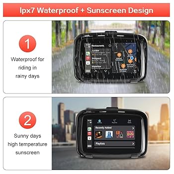新品未使用　バイク　5インチ防水ナビ　Bluetooth carplay 楽天市場】バイク専用ナビ 5インチ CarPlay AndroidAuto iPhone